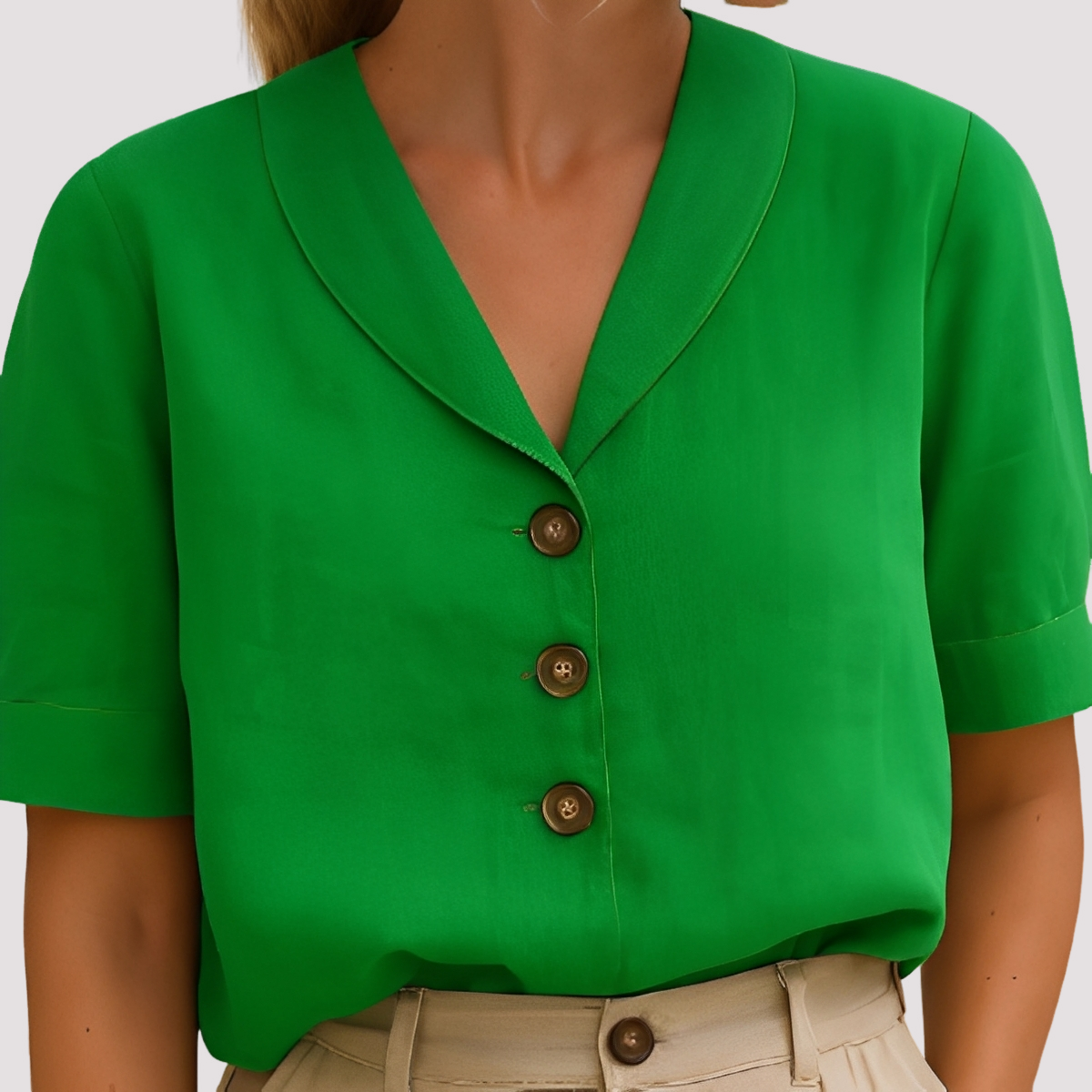 Mariyah - Stylish V-Neck Blouse