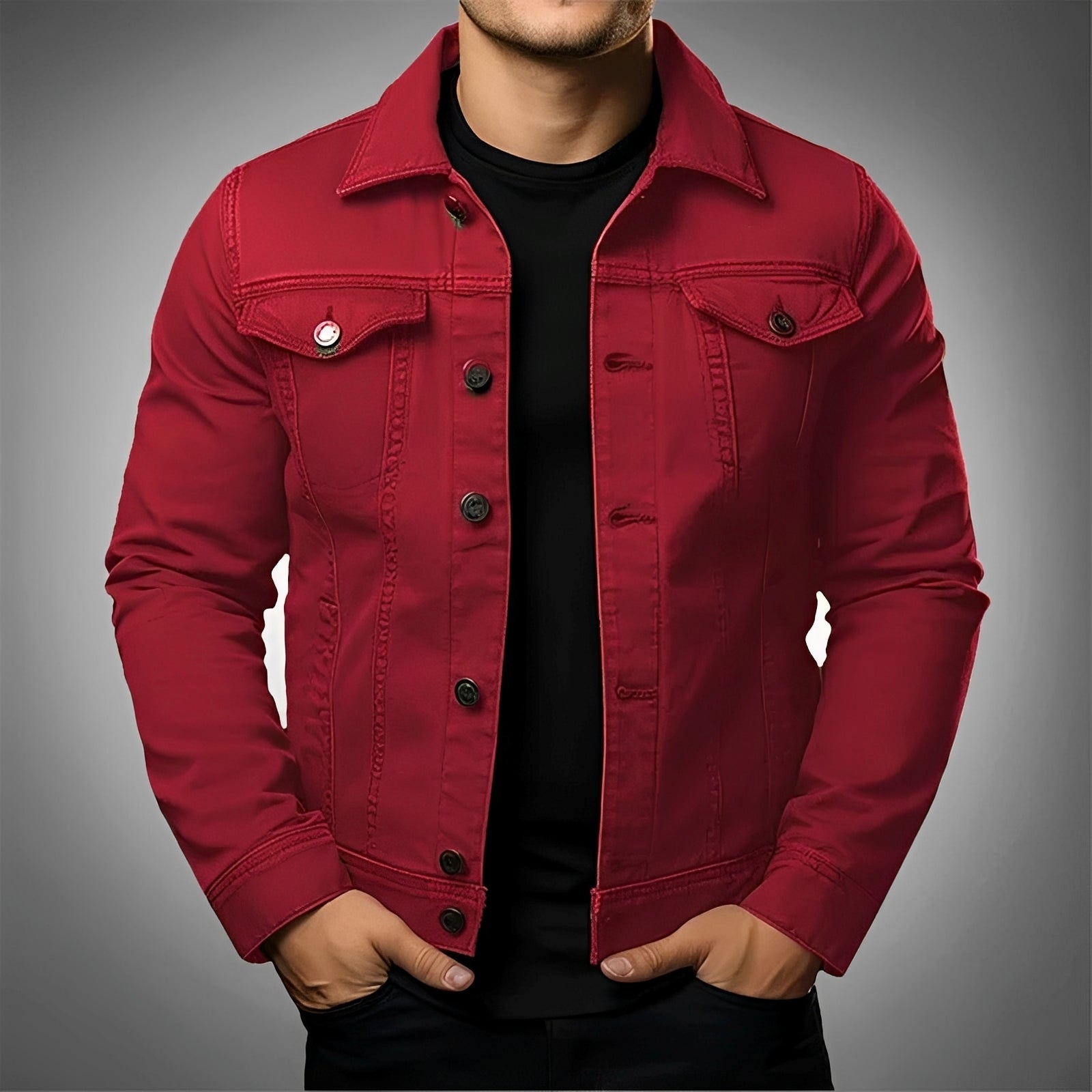 Leroy - Men's fashionable denim jacket