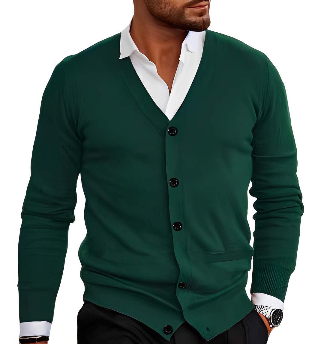 Bradley - Simple casual cardigan for men