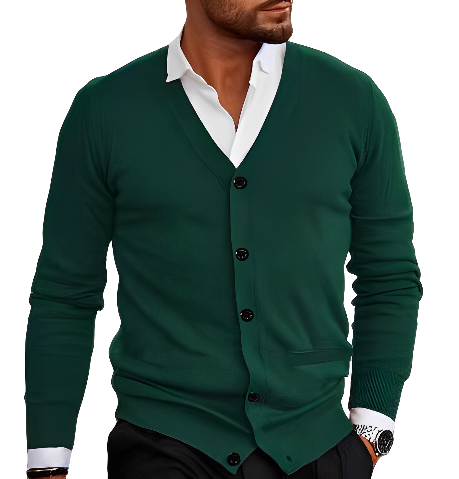 Bradley - Simple casual cardigan for men