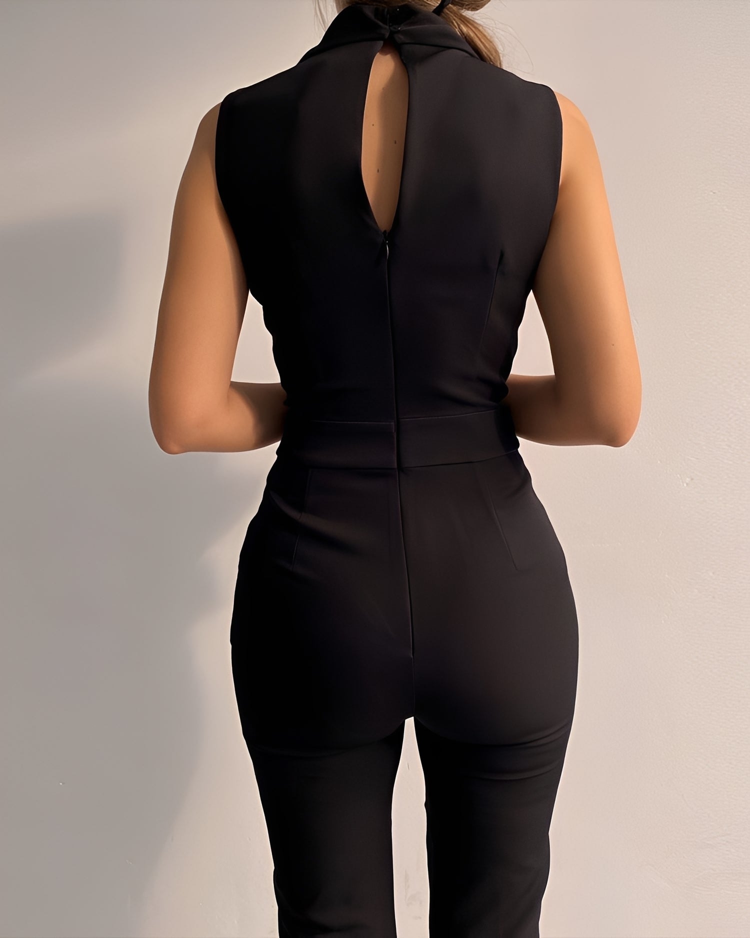 Jannat - Elegant Lapel Jumpsuit