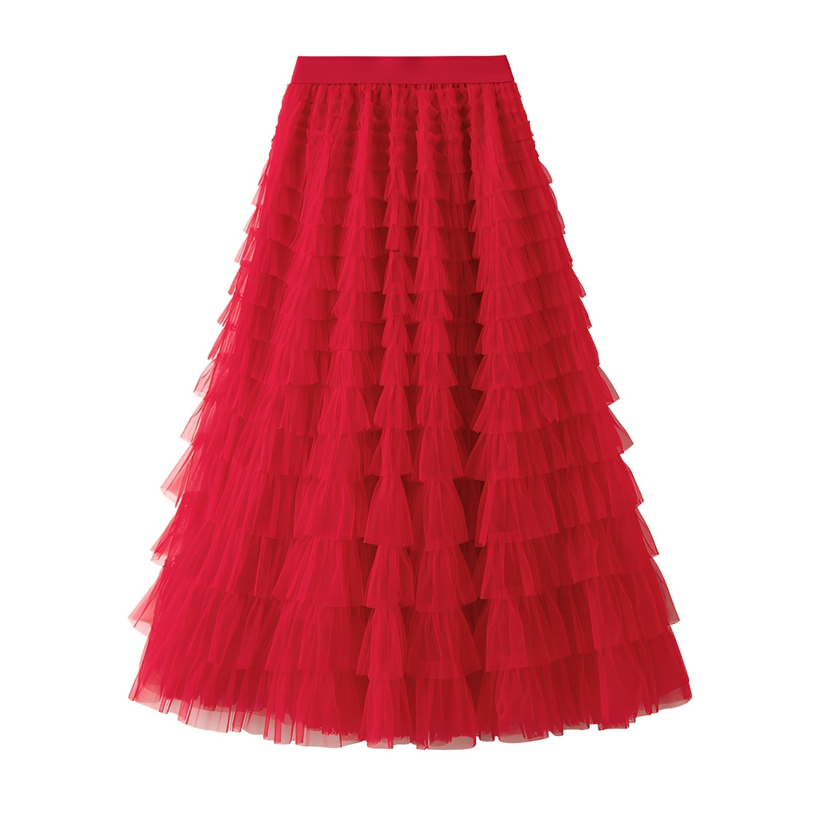Nastia - Stylish A-line Skirt with Ruffles