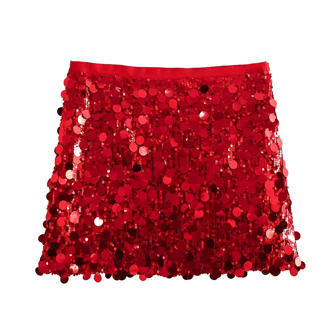 Abbey - Chic Glossy Mini Skirt