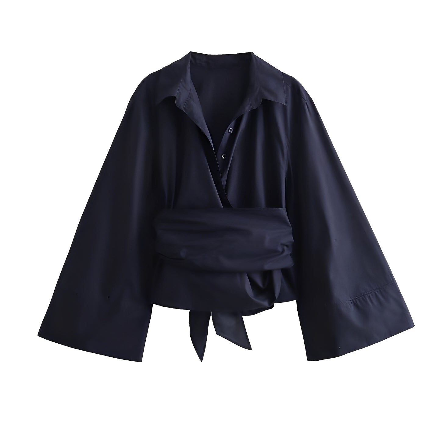 Shania - Trendy women's top with a relaxed fit and belt