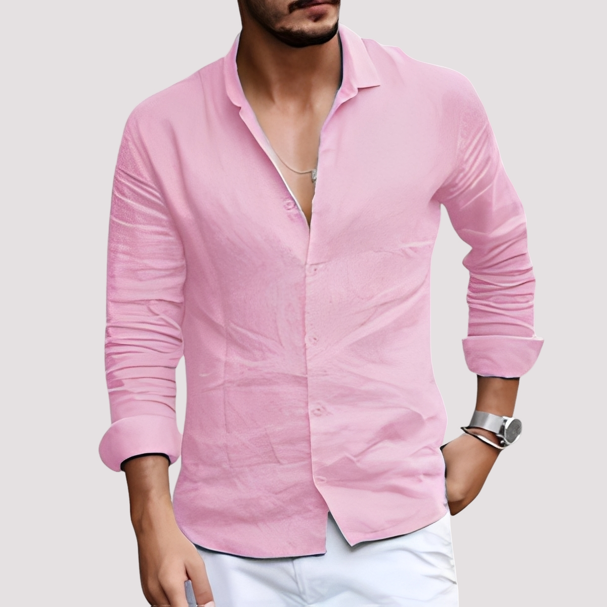 Dale – Men's long-sleeve shirt – Relaxed and casual