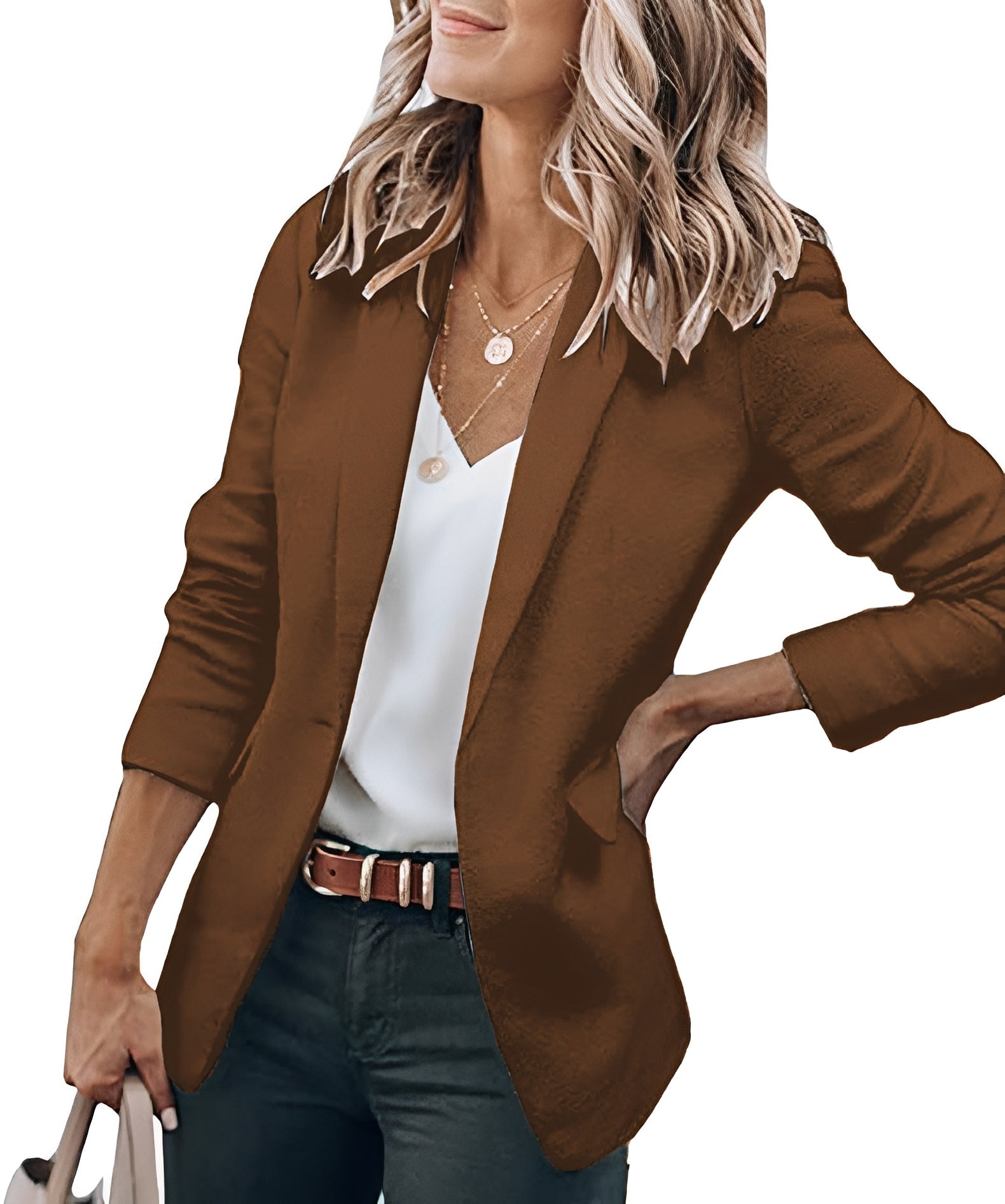 Fannia - Stylish single-button blazer for women