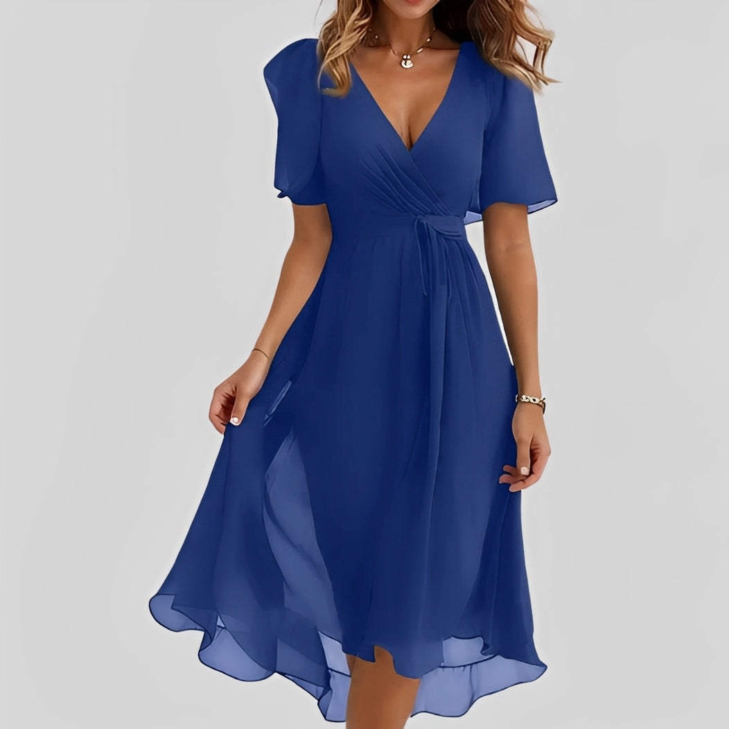 Emelia - Floral Chiffon Dress
