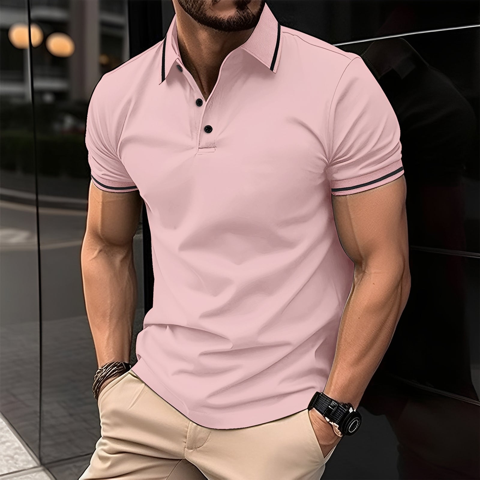 Frank - Stylish Lapel Polo Shirt