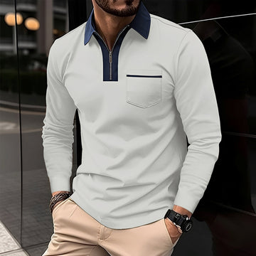 Jackson - Men's Long-Sleeve Polo Shirt - Perfect for Everyday Wear