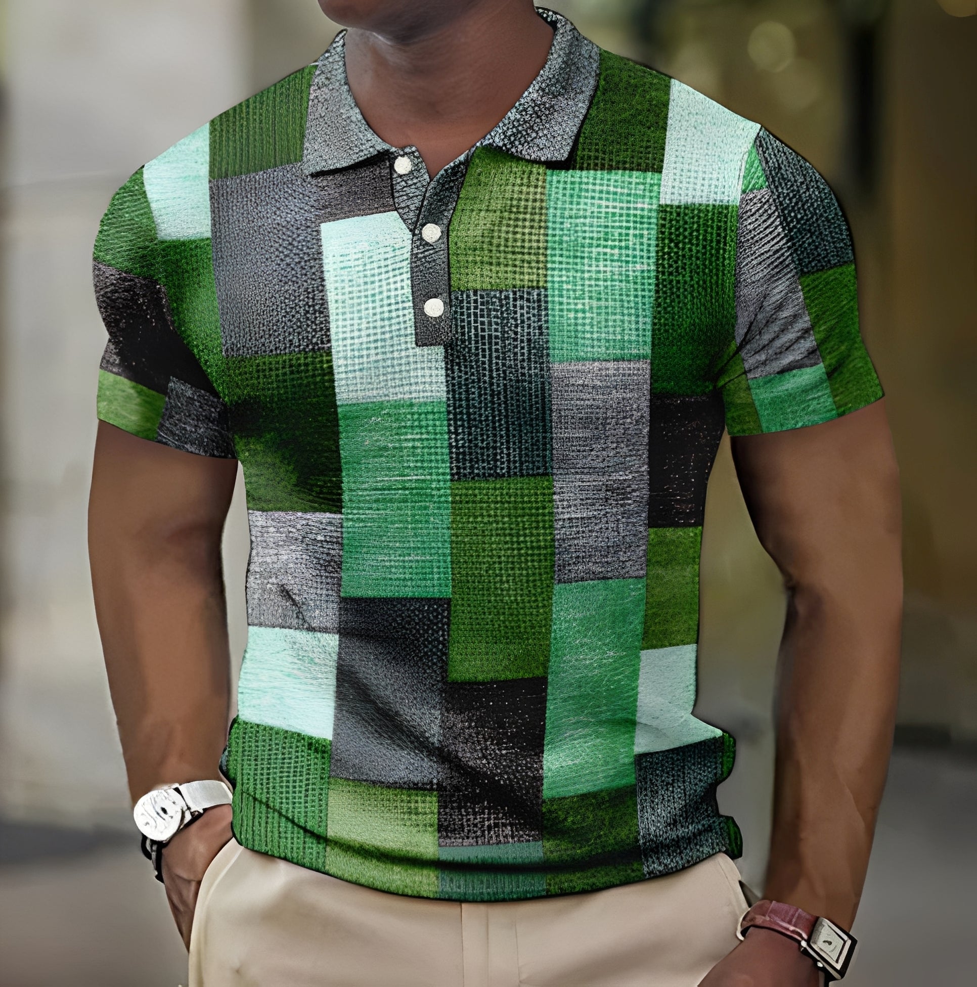 Jimmy - Stylish Plaid Print Shirt