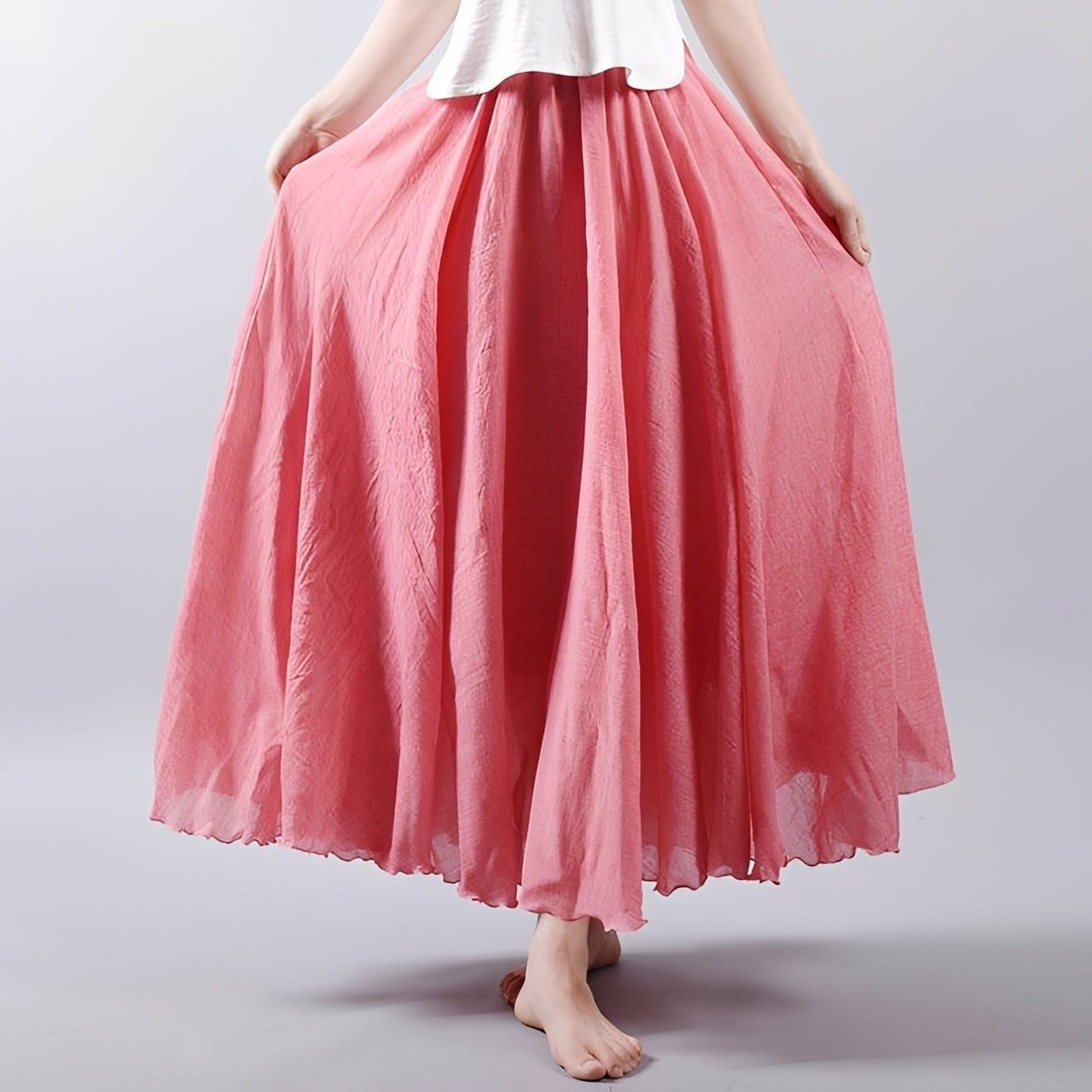 Alina - Bohemian Style Maxi Skirt