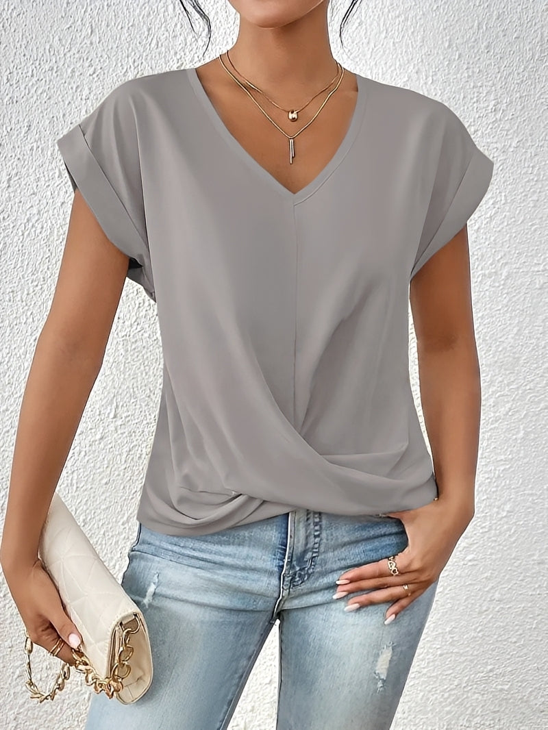 Lucie – Ladies' V-neck shirt – ideal for everyday wear