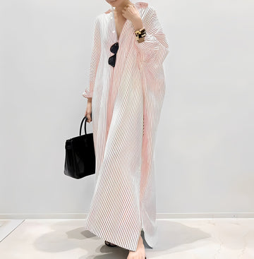 Jasmine - Stylish striped shirt dress for women