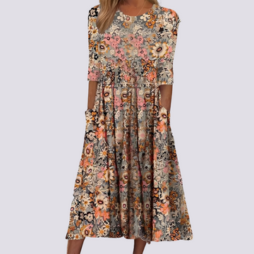 Lucie - Stylish Floral Maxi Dress