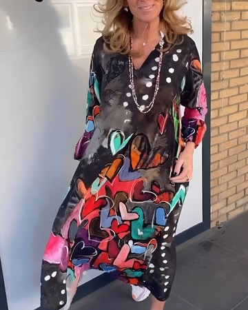 Geneva - Cozy V-Neck Dress