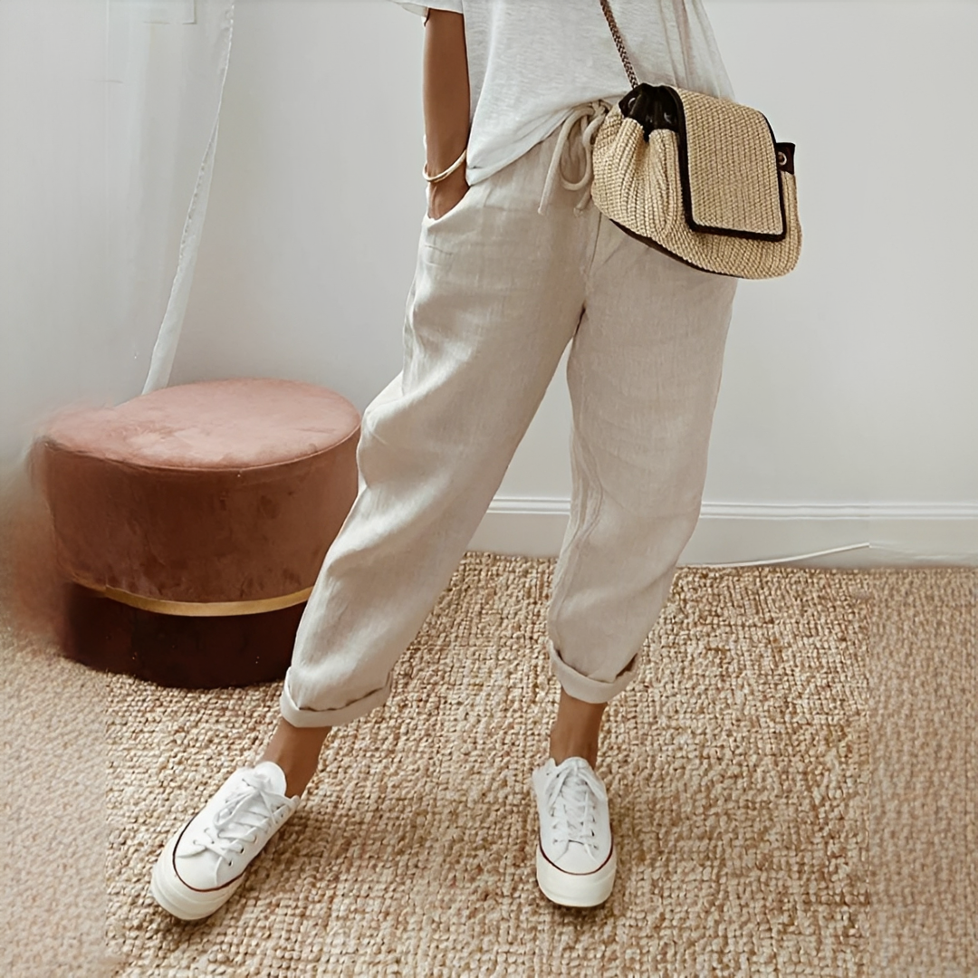 Whitney - Relaxed Elastic Waist Pants