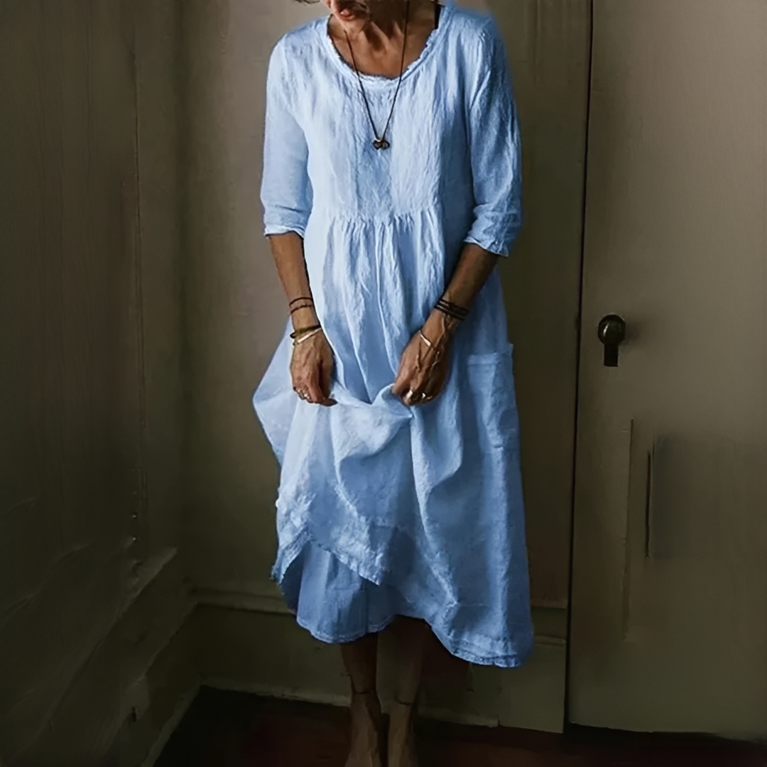 Aimee - Relaxed Pleated Dress