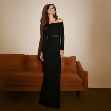 Ermanda - Elegant off-shoulder long dress