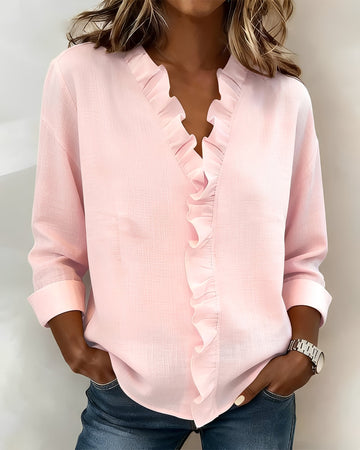 Marjorie - Fashionable Long Sleeve Blouse
