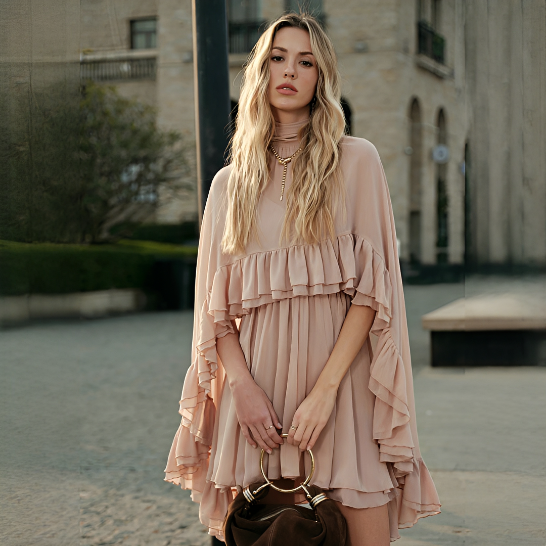 Zhuchin - Refined dress with ruffles