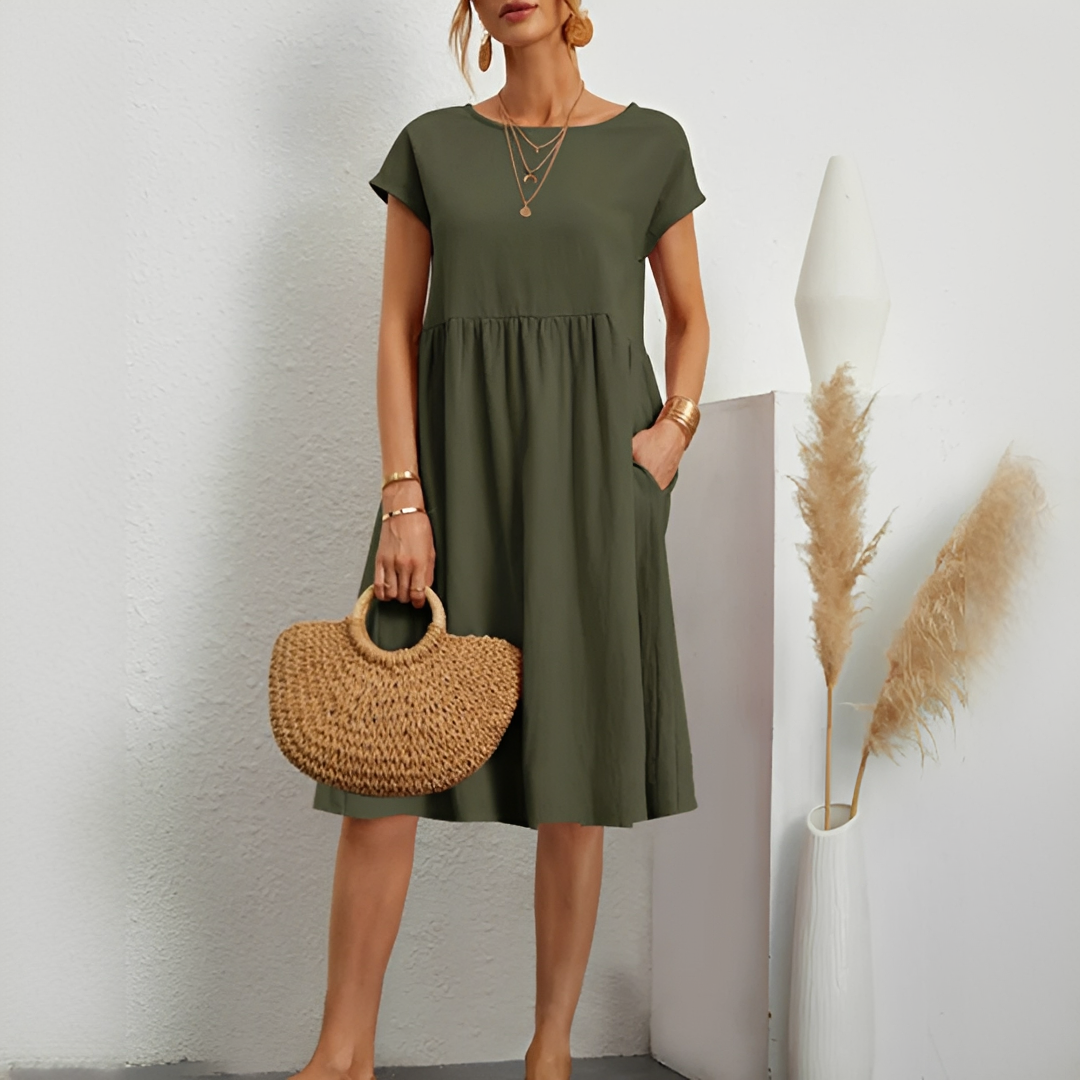 Evalyn - Stylish Mid-Length Dress