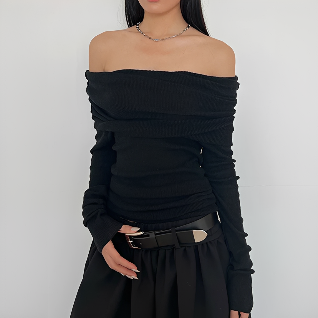 Frida - Trendy Off-Shoulder Shirt