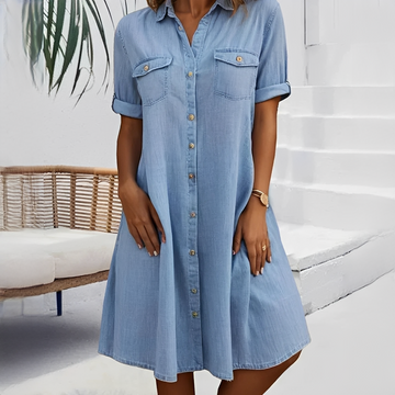 Naomi - Casual Short Button-Down Dress