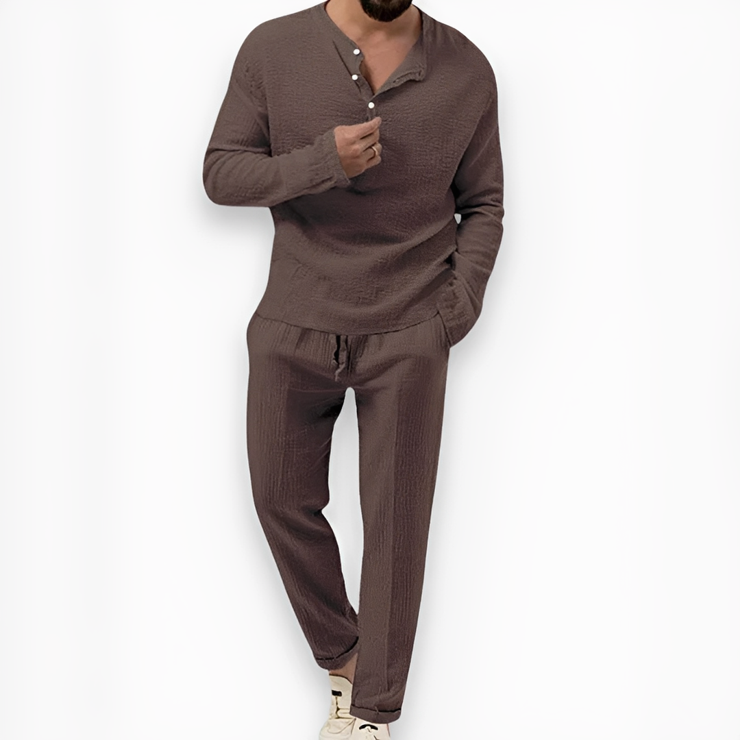 Eduard - Men's summer pants and top ensemble