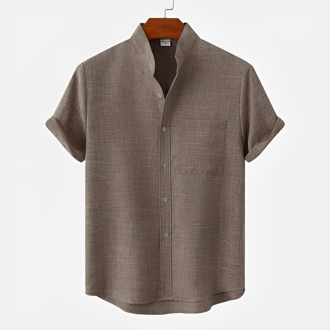 Hayden - Classic Button-Up Polo Shirt