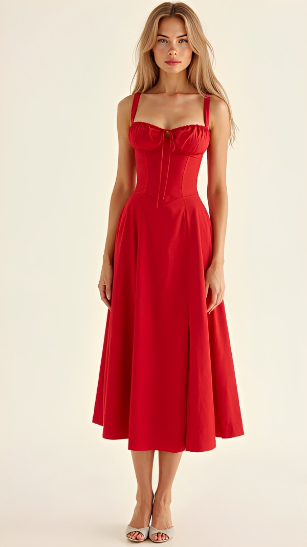 Kiana - Sophisticated and Stylish Slit Midi Dress
