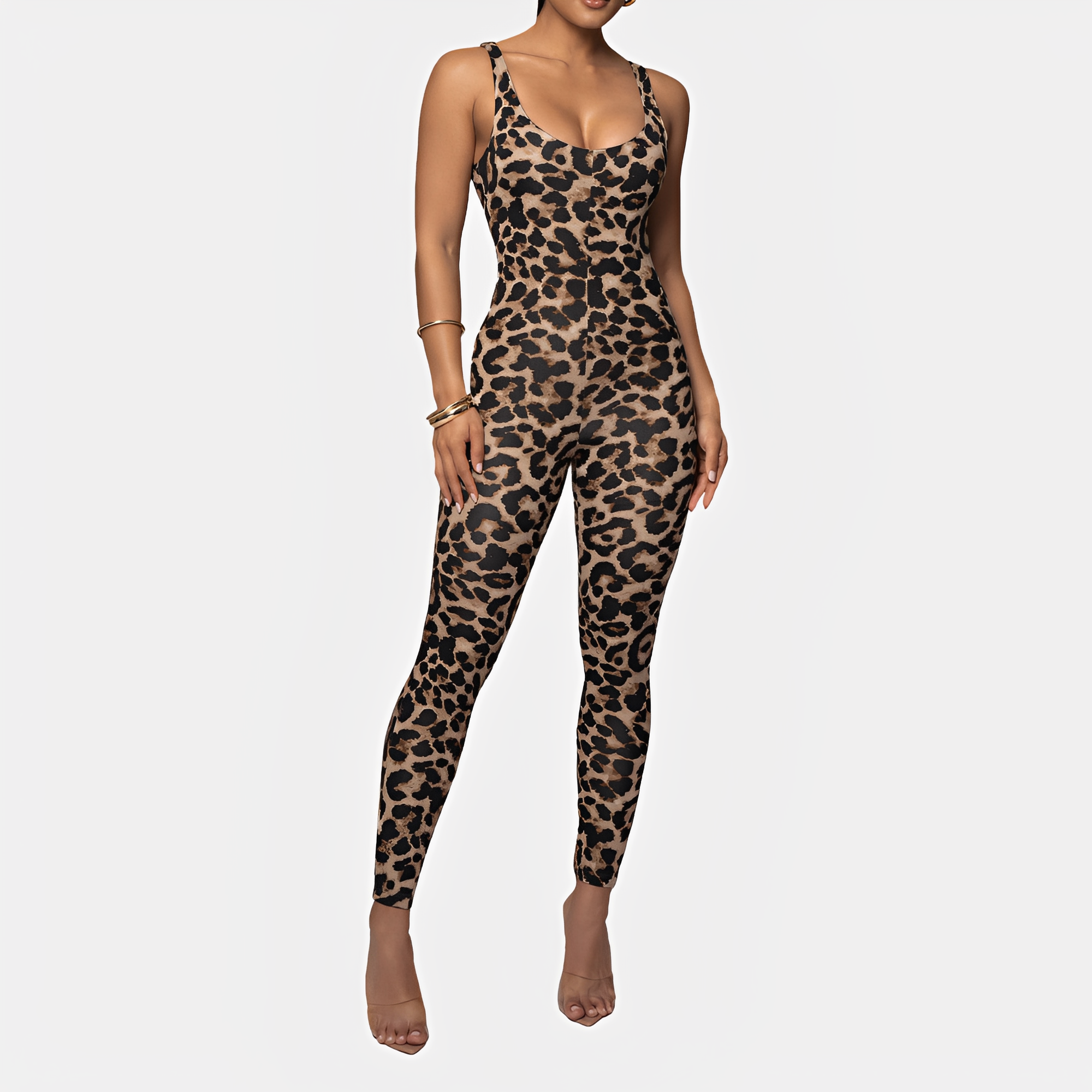 Elaine - Chic Printed Bodycon Jumpsuit