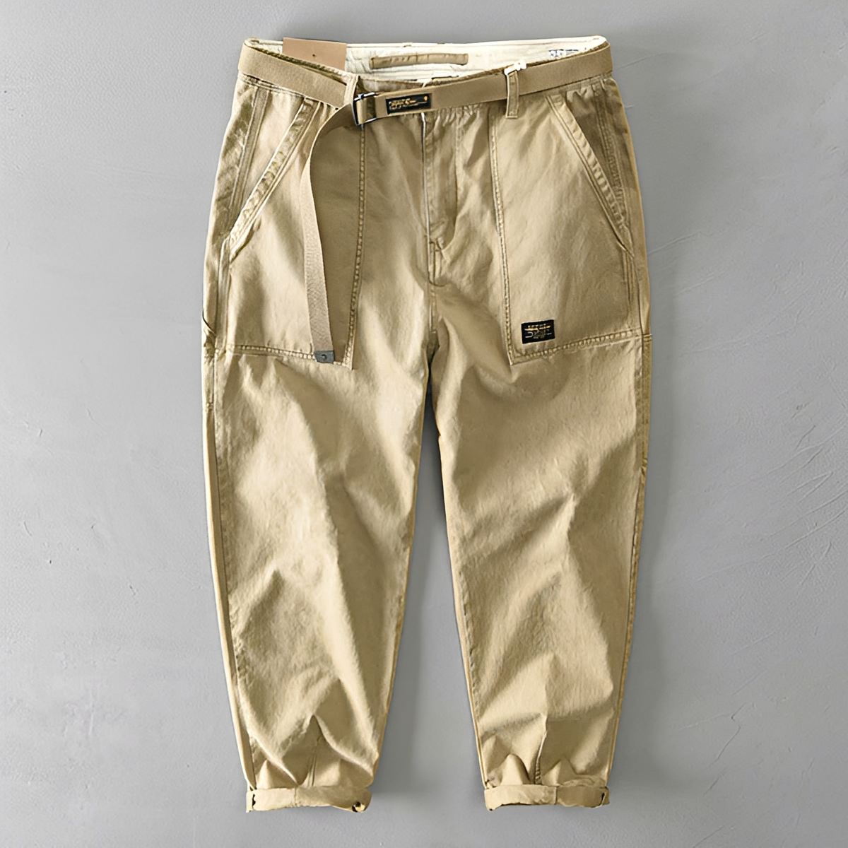 Jeoffrey - Relaxed Fit Pants with Belt