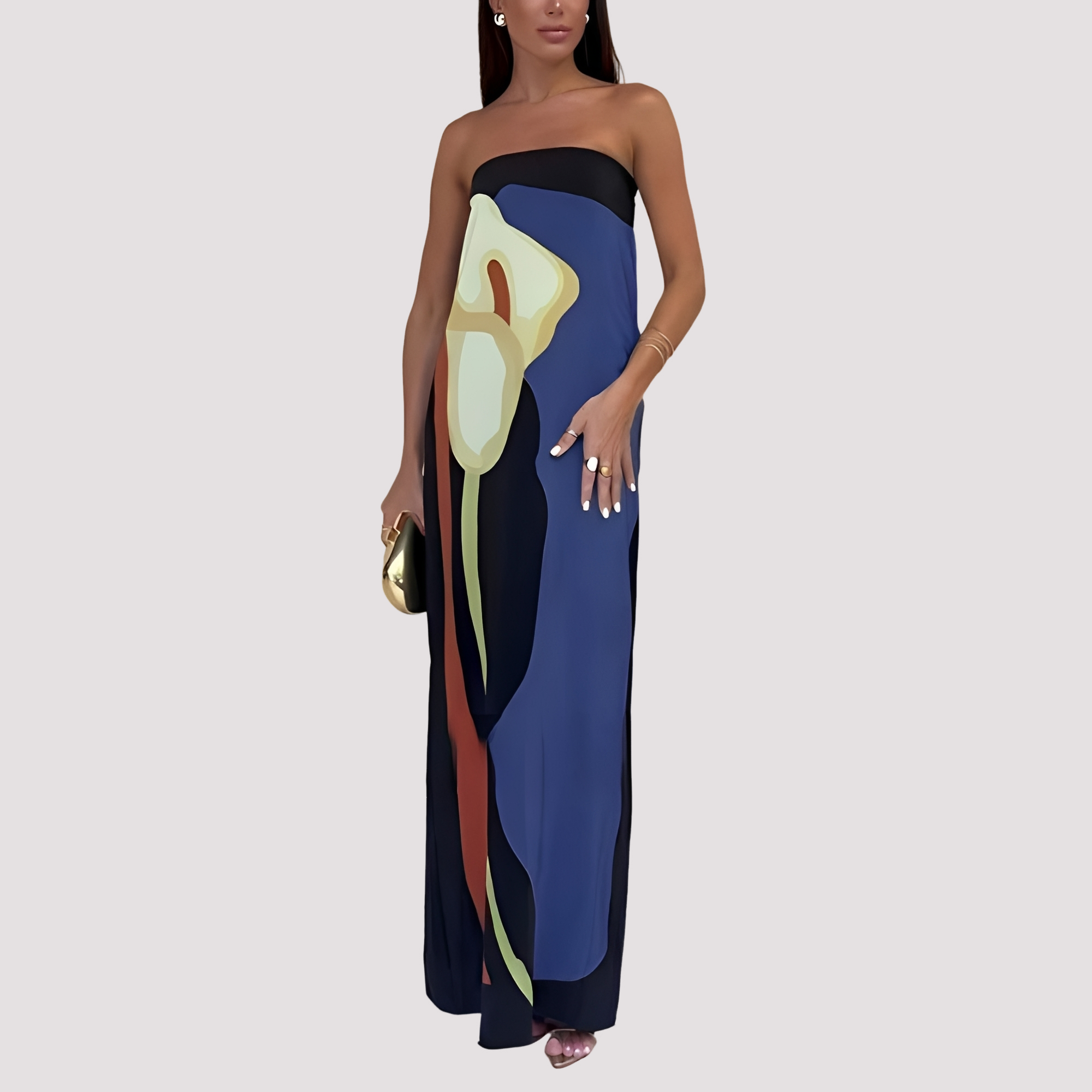 Samara - Stylish Strapless Long Dress