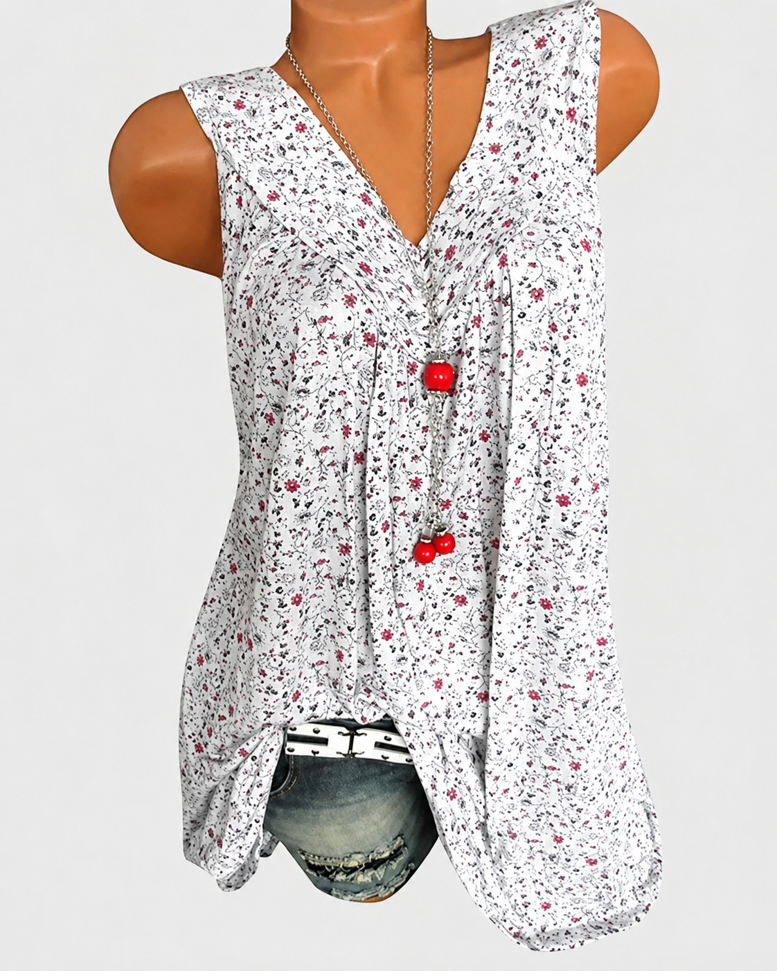 Naleisa - Relaxed Sleeveless Tops