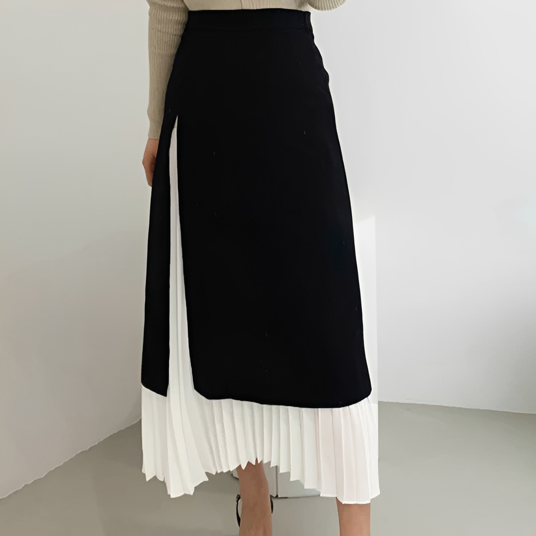 Verna - Elegant Pleated Long Skirt