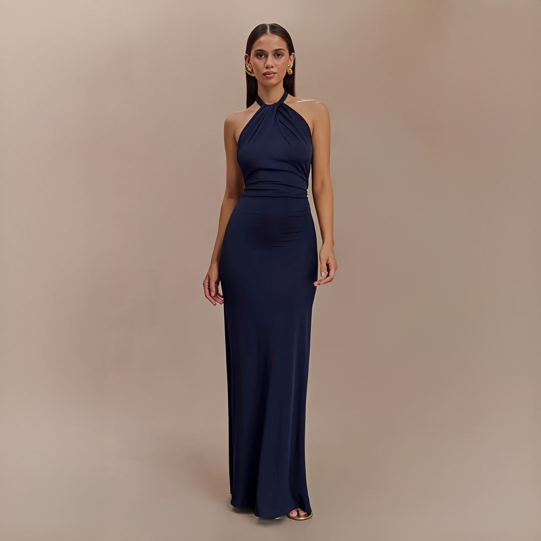 Jianna - Chic Halter Maxi Dress