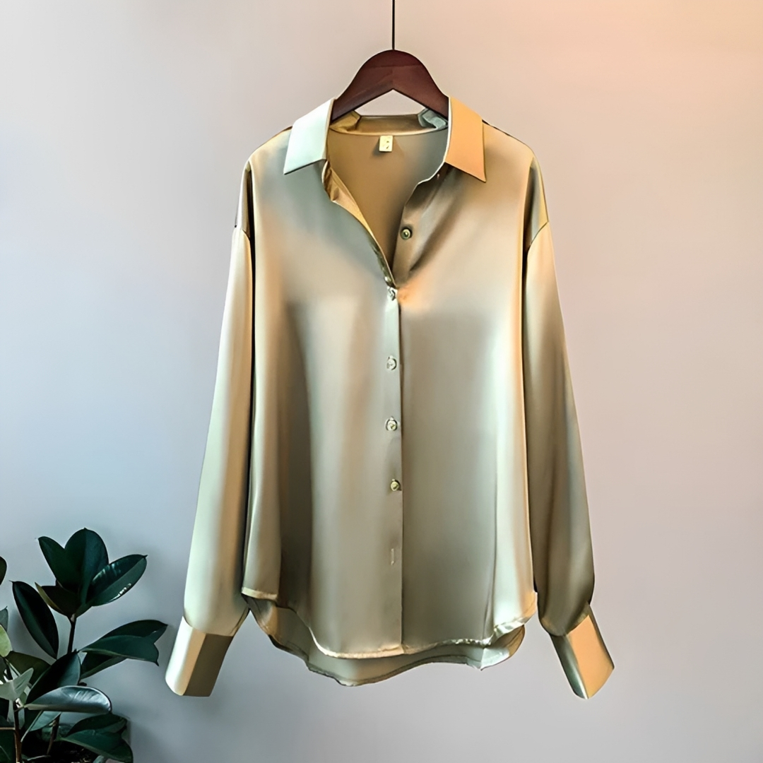 Zaniyah - Shiny Long Sleeved Shirt