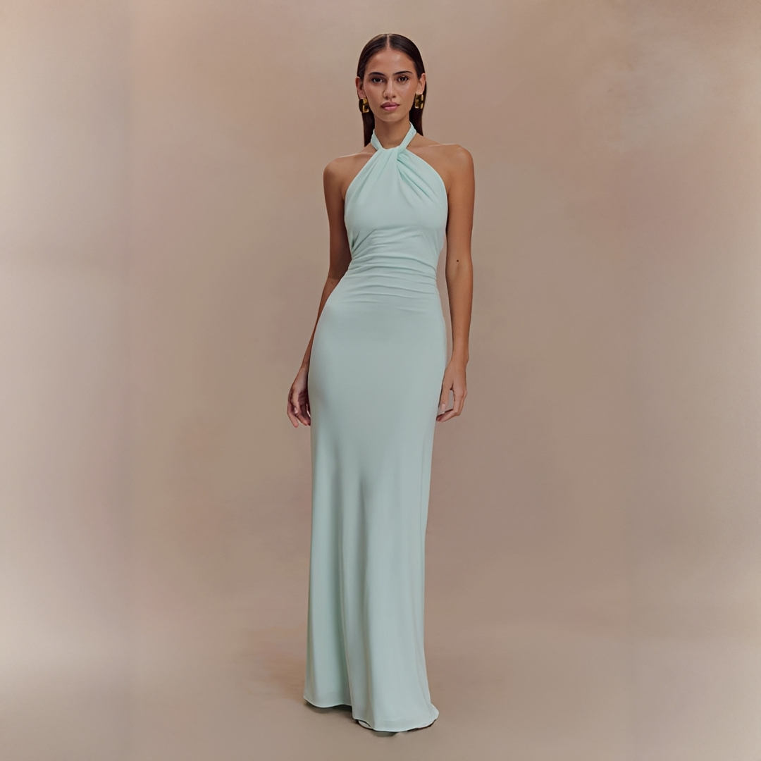 Mabel - Elegant Open-Back Maxi Dress