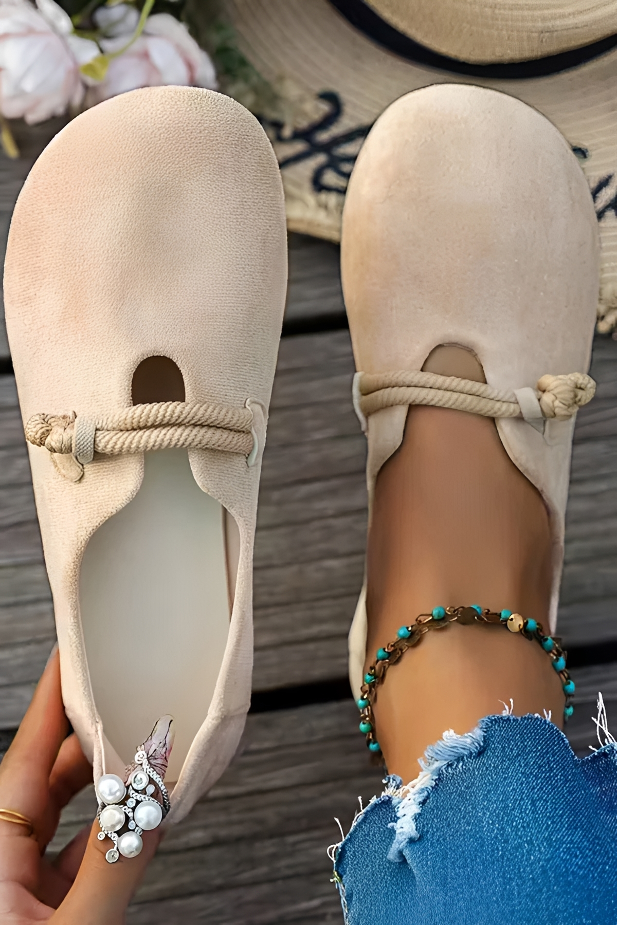 Naida - Trendy Round Toe Footwear