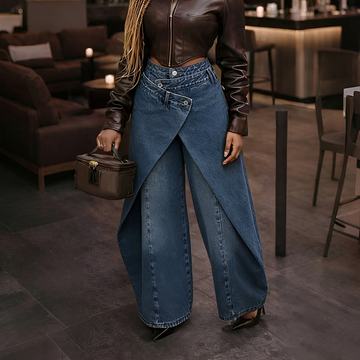 Cheska - Trendy Cross Front Pants
