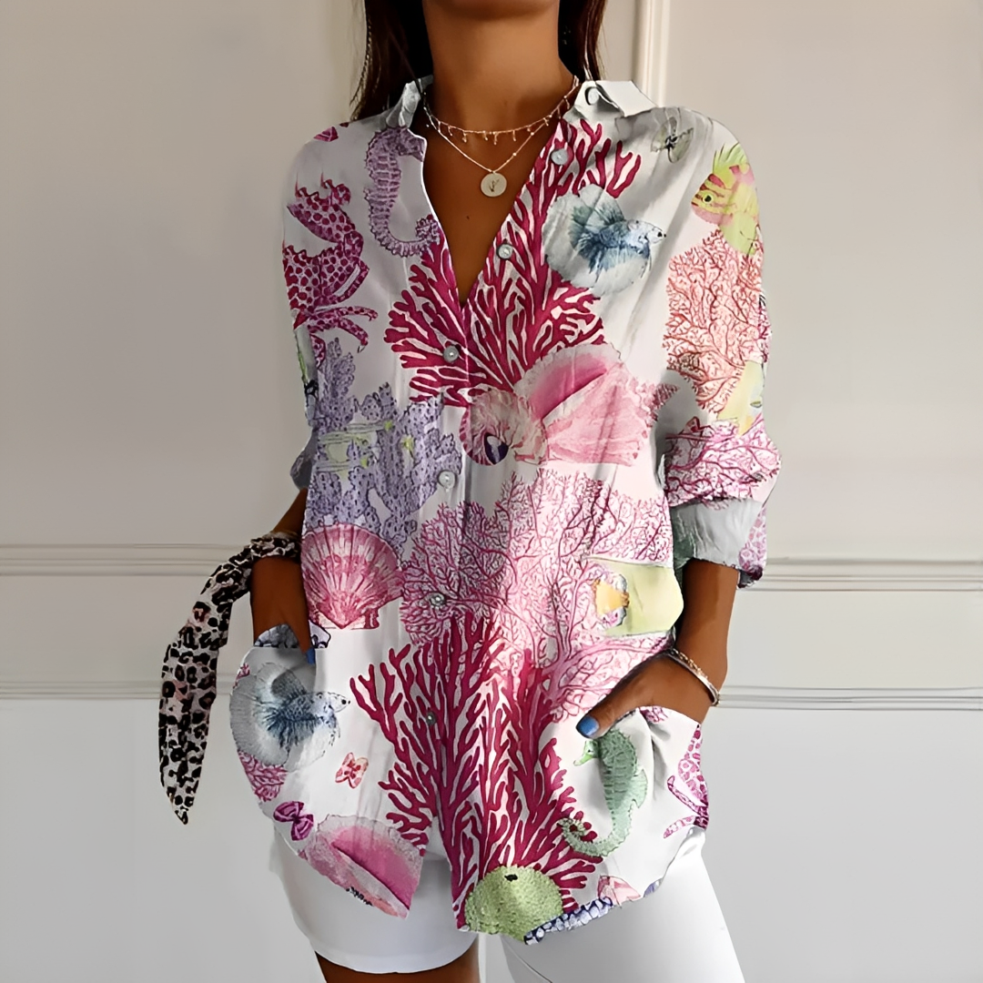 Eleanor - Contemporary Button Down Blouse