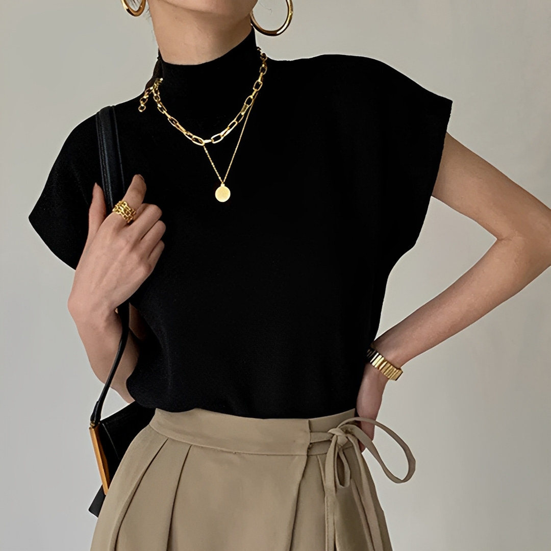 Lesley - Cozy turtleneck T-shirt