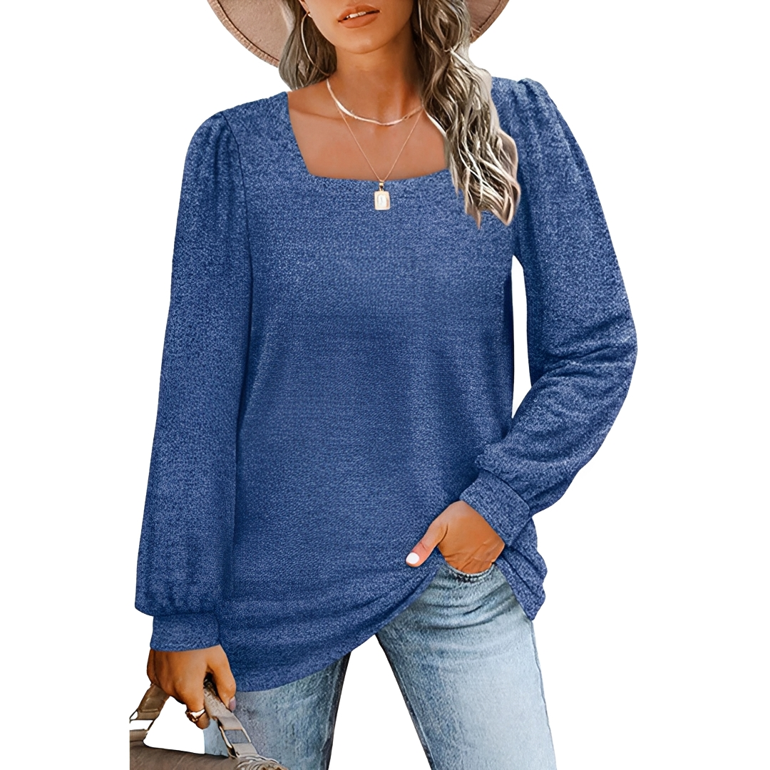 Jaylin - Chic Square Neck Shirt