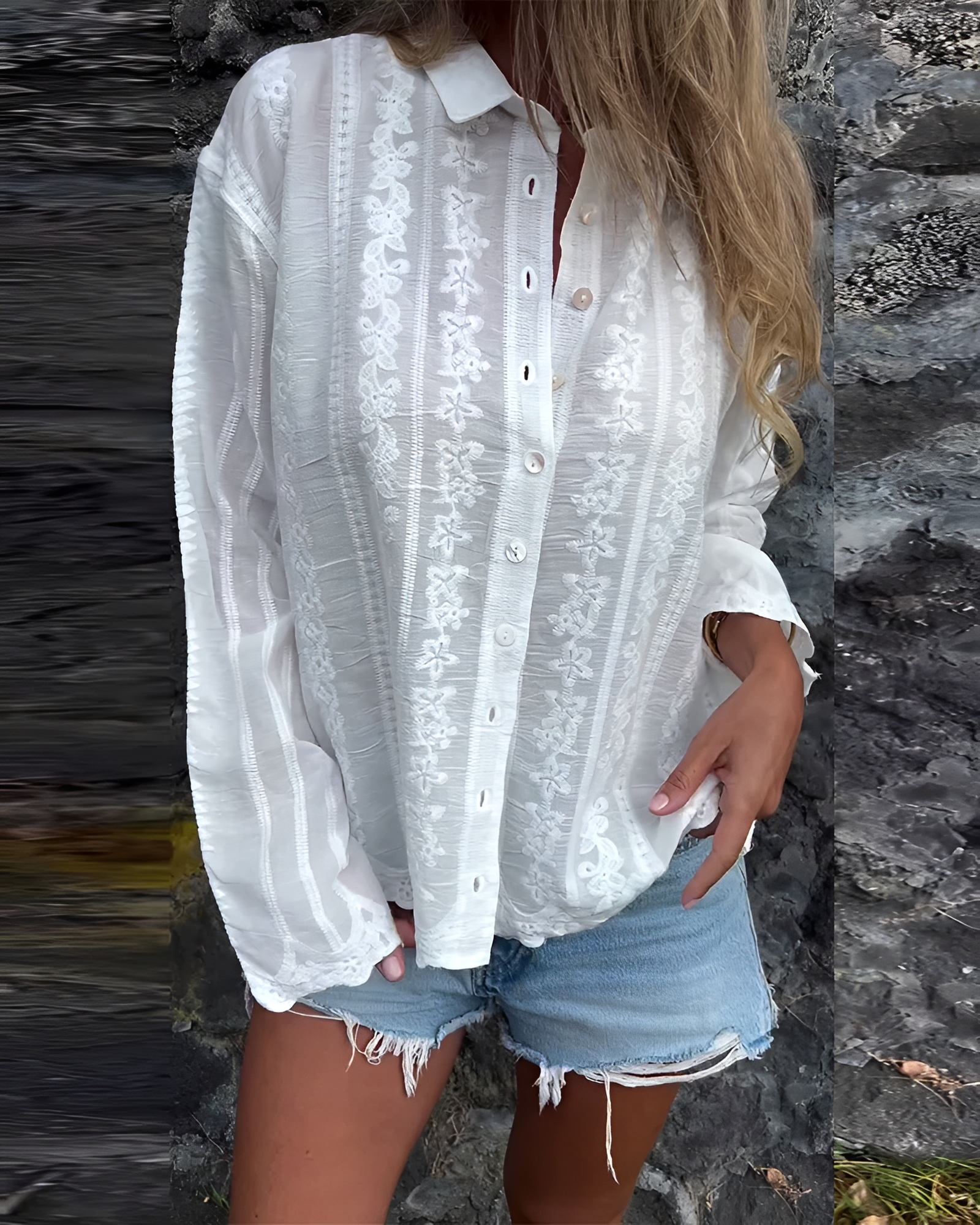 Sumayah - Trendy Embroidered Shirt