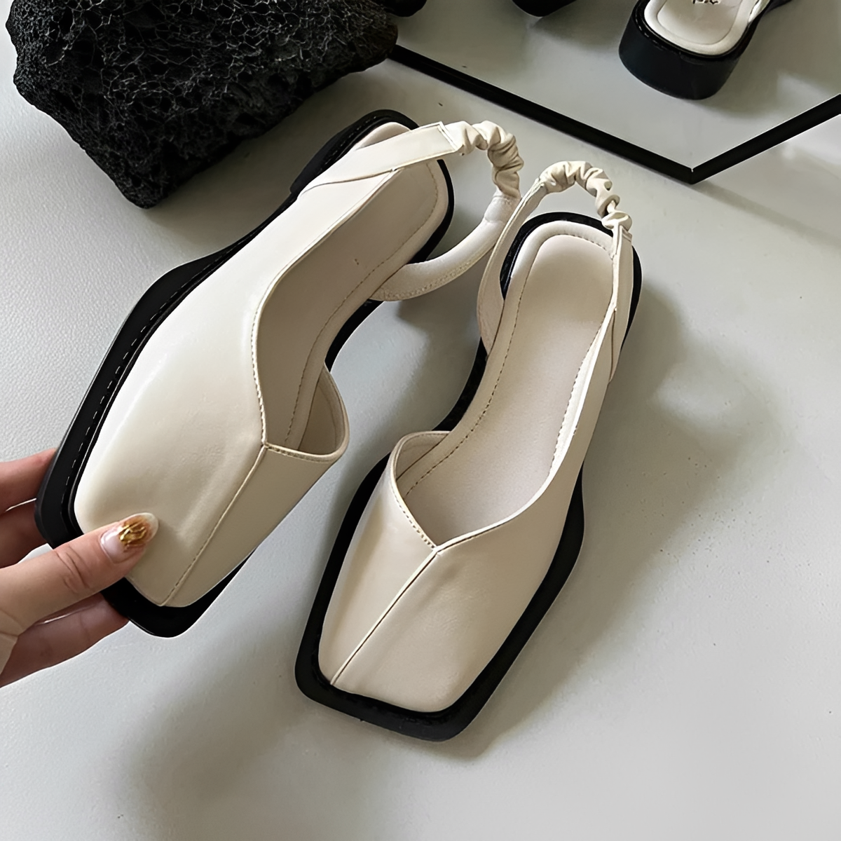 Eileen - Elegant Square Toe Footwear