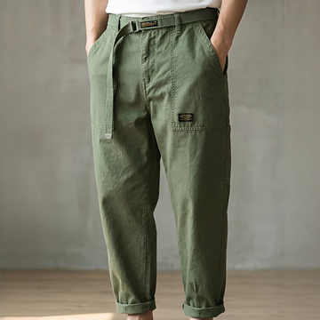 Jeoffrey - Relaxed Fit Pants with Belt