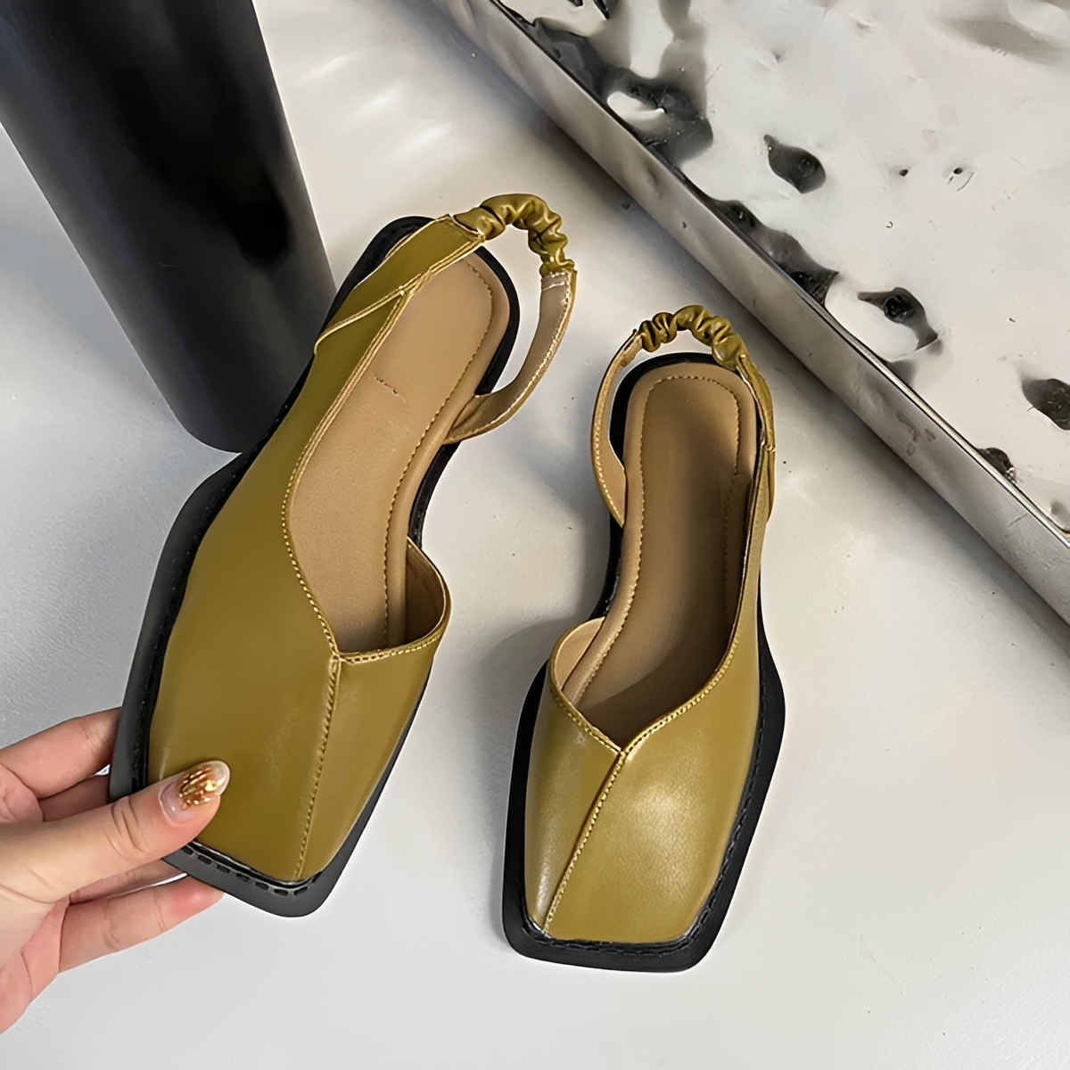 Eileen - Elegant Square Toe Footwear