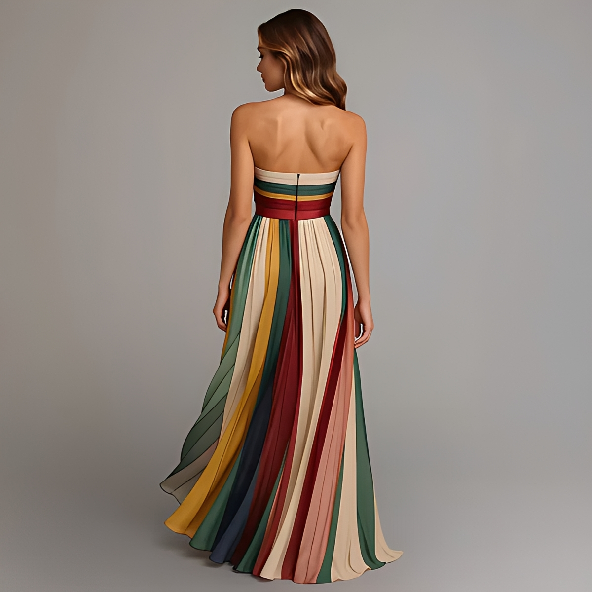 Gracelyn - Trendy Strapless Long Dress