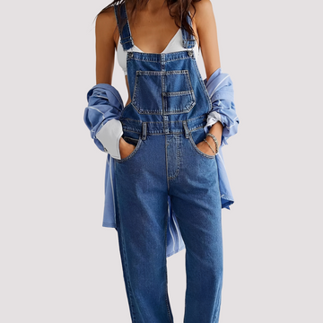 Sophie - Women's relaxed, loose-fit denim jumpsuit