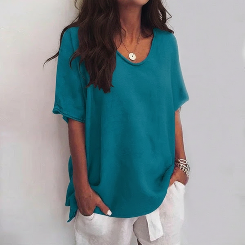Aurora - Casual Round Neck Tee